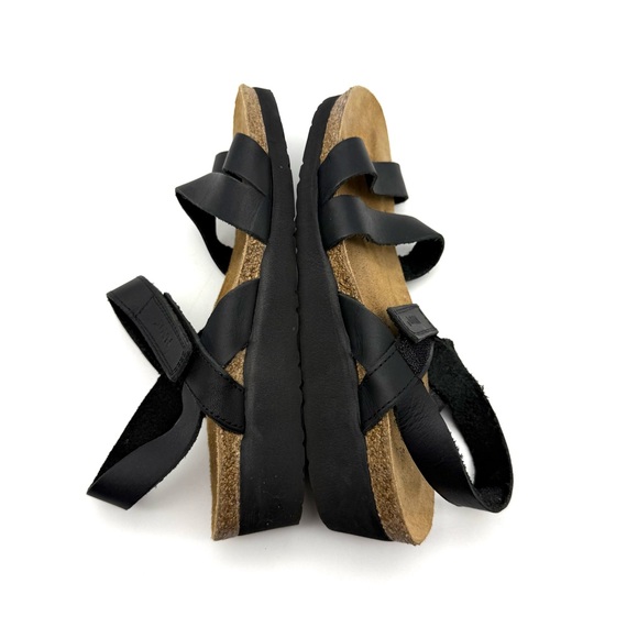 NAOT Kayla Wedge Sandals Strappy Black EU 36 - Picture 7 of 15